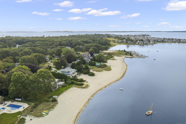 224 Neptune Dr, Groton, CT 06340 - aerial overview of property's location featuring a nearby body of water