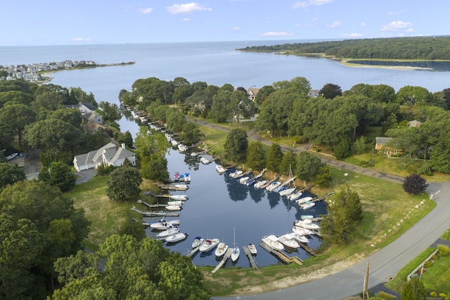 224 Neptune Dr, Groton, CT 06340 - aerial view of property's location featuring a nearby body of water and a marina