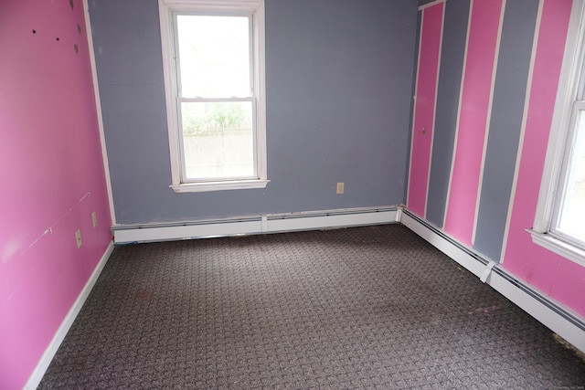 71 Martin St, Hartford, CT 06120 - spare room featuring dark colored carpet and a baseboard radiator
