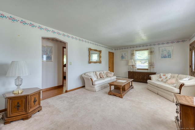 135 Jackson St, Torrington, CT 06790 - living room with carpet and baseboards