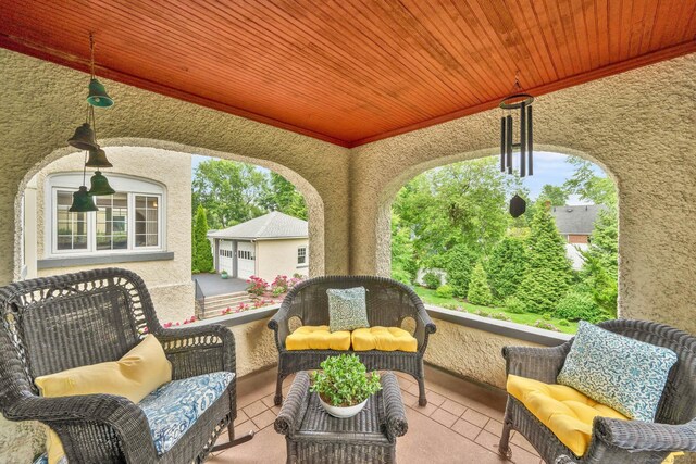 20 Arnoldale Rd, West Hartford, CT 06119 - view of patio / terrace with an outdoor living space