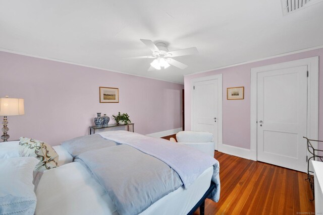 20 Arnoldale Rd, West Hartford, CT 06119 - bedroom with wood finished floors, baseboards, and a ceiling fan