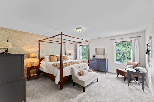 11 Quarry Ridge Rd, Newtown, CT 06482 - bedroom featuring wallpapered walls and light carpet