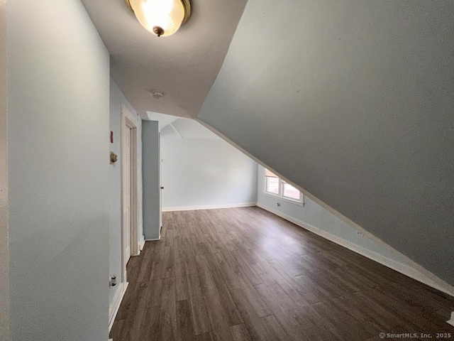 87 Blake St, New Haven, CT 06511 - additional living space featuring dark wood-style floors and lofted ceiling