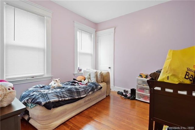 87 Blake St, New Haven, CT 06511 - bedroom with wood finished floors and baseboards