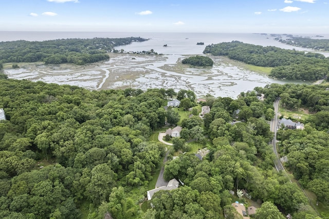 102 Leetes Island Rd, Guilford, CT 06437 - drone / aerial view of a large body of water and a forest