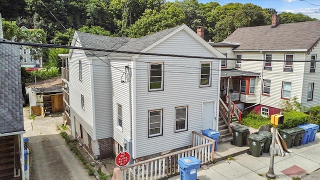 220 Franklin St, Norwich, CT 06360 - view of front facade featuring a patio area and stairs