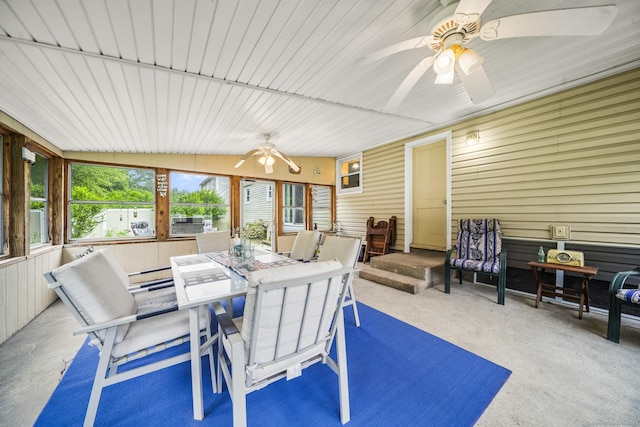 38 Fairfield Rd, Enfield, CT 06082 - sunroom / solarium featuring a ceiling fan and plenty of natural light