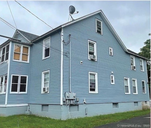 48 Pine St, Meriden, CT 06451 - view of side of property with cooling unit