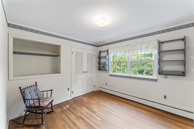 128 Walnut Tree Hill Rd, Newtown, CT 06482 - unfurnished room featuring baseboard heating and wood finished floors