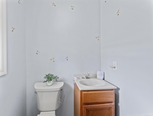128 Walnut Tree Hill Rd, Newtown, CT 06482 - half bathroom featuring toilet and vanity