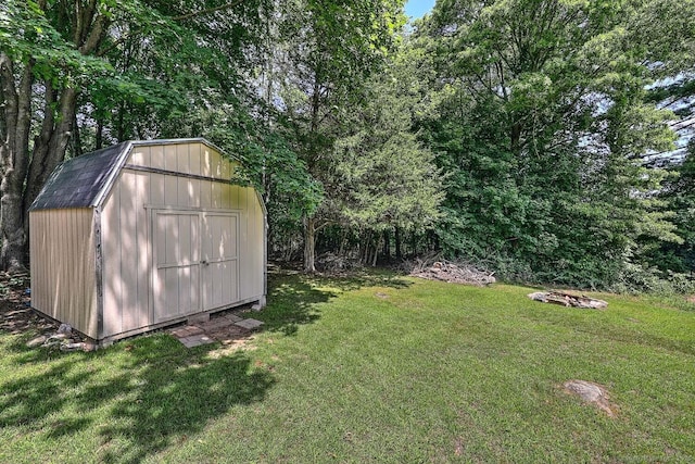 63 Bailey St, Brooklyn, CT 06234 - view of green lawn with a storage unit