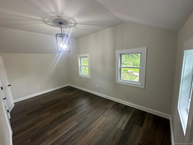 22 Hemlock Trl, Newtown, CT 06482 - bonus room with vaulted ceiling, dark wood finished floors, and baseboards