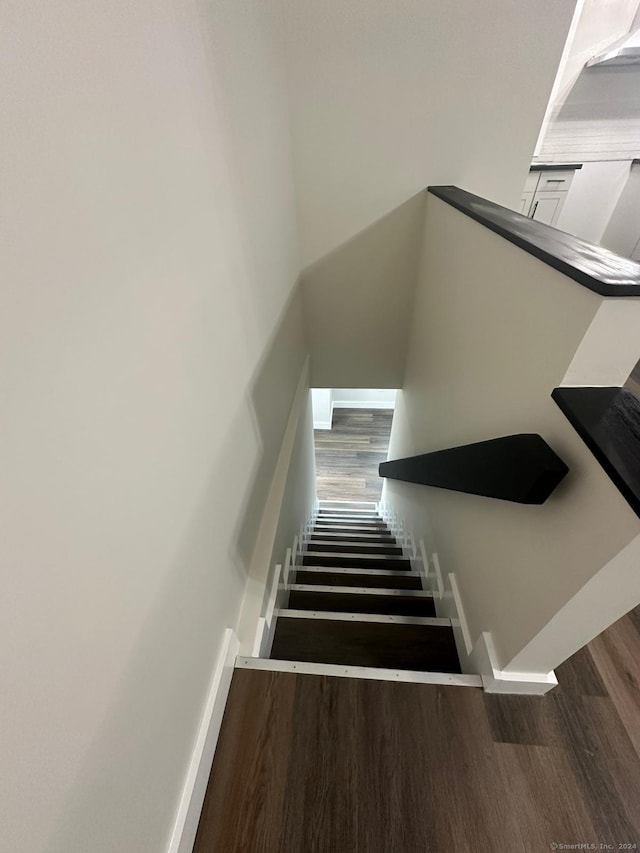 22 Hemlock Trl, Newtown, CT 06482 - stairway with wood finished floors and baseboards