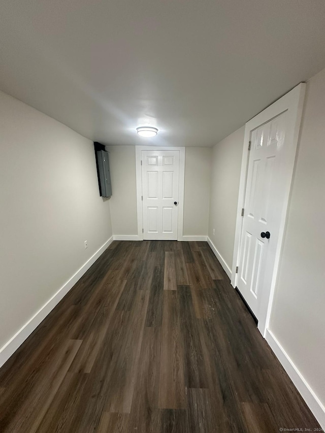 22 Hemlock Trl, Newtown, CT 06482 - finished below grade area with dark wood-style floors and baseboards