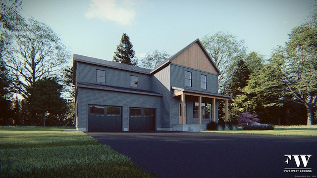 300 Valley Rd, Killingly, CT 06241 - view of front facade with driveway, a garage, and a front lawn