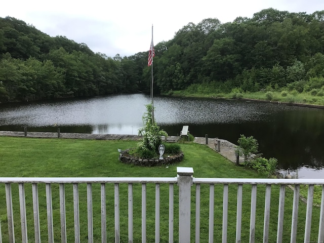 1045 Thomaston Rd, Watertown, CT 06795 - water view with a forest