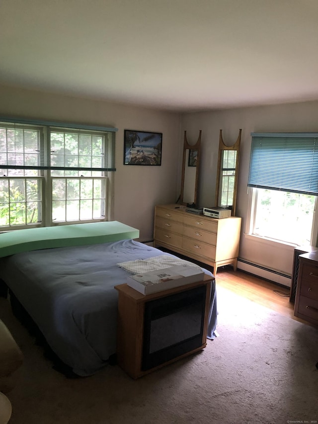 50 Richard Dr, Hamden, CT 06514 - bedroom featuring a baseboard heating unit and carpet flooring