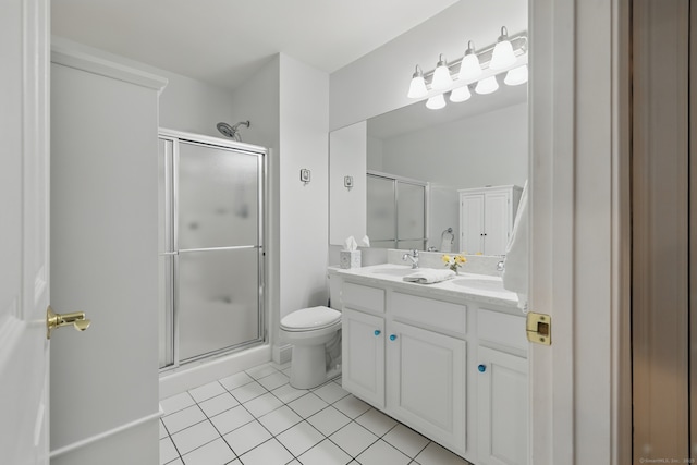 67 Southwick Ct Unit 67, Cheshire, CT 06410 - full bathroom with tile patterned flooring, double vanity, and a shower stall