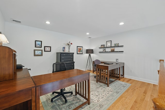 67 Southwick Ct Unit 67, Cheshire, CT 06410 - office area featuring light wood-style flooring and recessed lighting