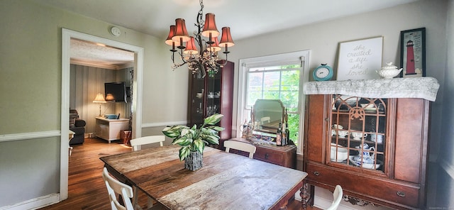 4 Tryon Rd, Norwalk, CT 06851 - dining area with a chandelier and dark wood-type flooring