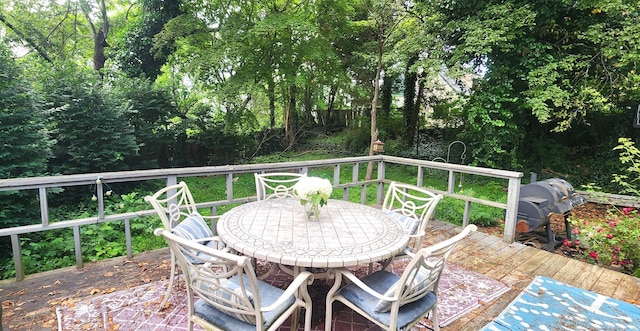 4 Tryon Rd, Norwalk, CT 06851 - wooden terrace with outdoor dining area