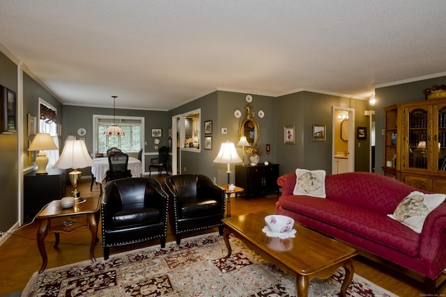 11 Oxford Dr Unit 11, Suffield, CT 06078 - living area with wood finished floors and crown molding