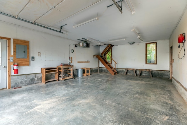 178 Carter Rd, Kent, CT 06754 - garage with electric panel and a workshop area