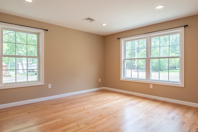 11 Breaults Landing Rd, Thompson, CT 06277 - spare room featuring plenty of natural light, light wood finished floors, and recessed lighting