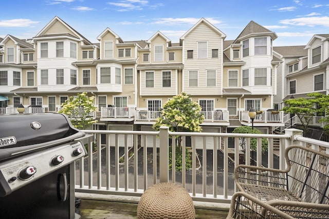 85 Camp Ave Apt 11J, Stamford, CT 06907 - balcony with a grill and a residential view