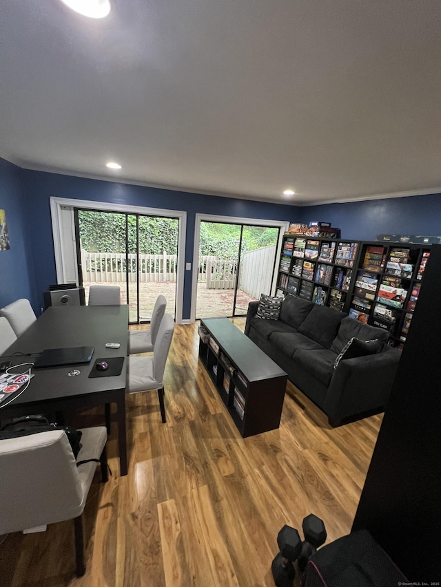 51 Brook St Apt 3C, Naugatuck, CT 06770 - living room featuring wood finished floors