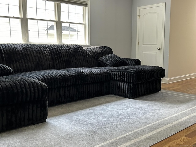 756 Hart St, Bridgeport, CT 06606 - living room with wood finished floors and baseboards