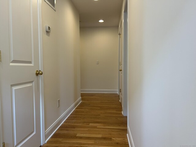 756 Hart St, Bridgeport, CT 06606 - hall with recessed lighting and wood finished floors