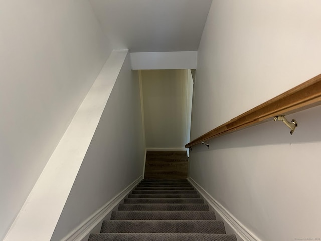 756 Hart St, Bridgeport, CT 06606 - stairs featuring baseboards