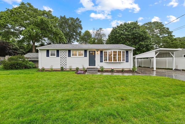 8 Edwards Rd, Old Saybrook, CT 06475 - view of front of home featuring a carport