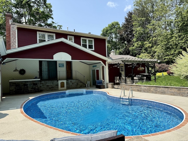 81 Jan Rd, Bristol, CT 06010 - swimming pool featuring a patio area and a pergola