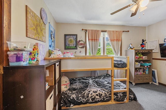 30 S Dale St, East Haven, CT 06513 - bedroom with carpet and ceiling fan