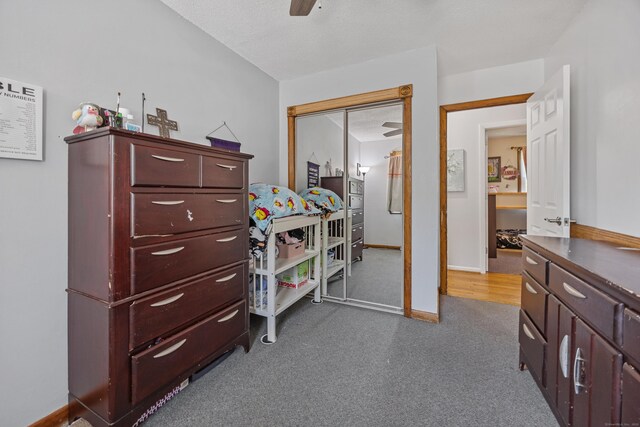 30 S Dale St, East Haven, CT 06513 - carpeted bedroom with a ceiling fan and a closet