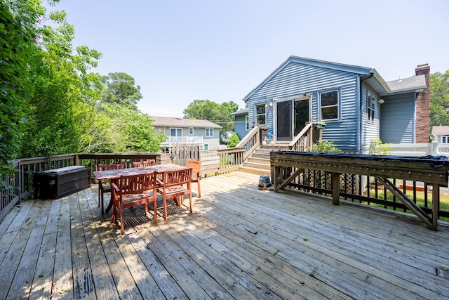 30 S Dale St, East Haven, CT 06513 - deck with outdoor dining space