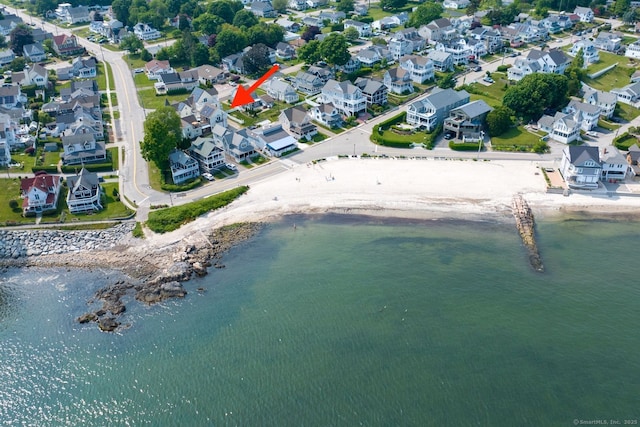 7 Crescent Ave, East Lyme, CT 06357 - aerial view of property's location with nearby suburban area and a large body of water
