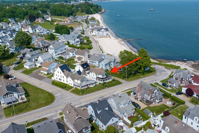 7 Crescent Ave, East Lyme, CT 06357 - aerial view of residential area with a large body of water
