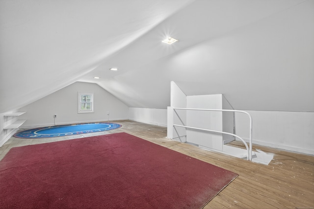 6 Crescent Dr, Danbury, CT 06810 - bonus room with lofted ceiling and hardwood / wood-style flooring