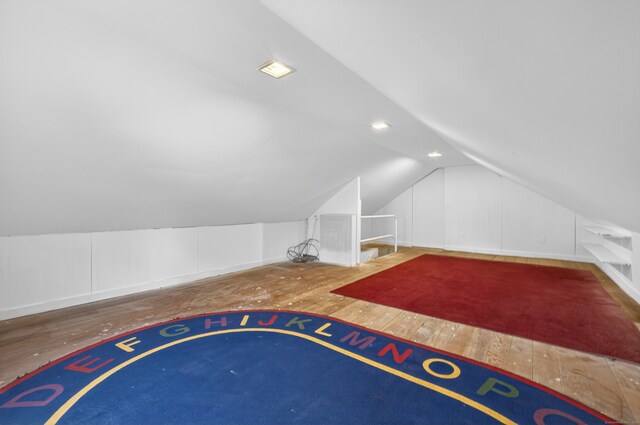 6 Crescent Dr, Danbury, CT 06810 - bonus room featuring vaulted ceiling and wood-type flooring