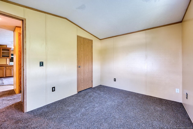 60 Lions Way, Windham, CT 06256 - unfurnished bedroom with carpet, crown molding, and vaulted ceiling