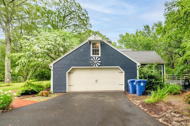 65 Nassahegan Dr, Burlington, CT 06013 - garage with asphalt driveway