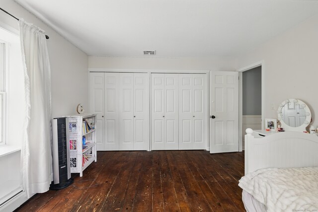 65 Nassahegan Dr, Burlington, CT 06013 - bedroom featuring a baseboard radiator, hardwood / wood-style flooring, and a closet