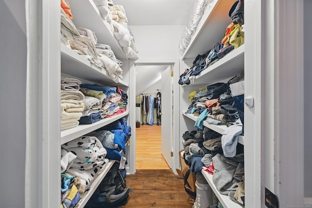 65 Nassahegan Dr, Burlington, CT 06013 - walk in closet featuring dark wood-type flooring