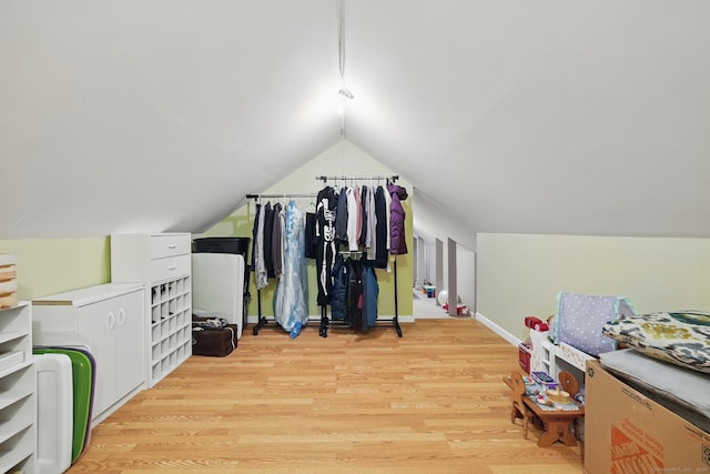 65 Nassahegan Dr, Burlington, CT 06013 - spacious closet featuring wood finished floors and vaulted ceiling