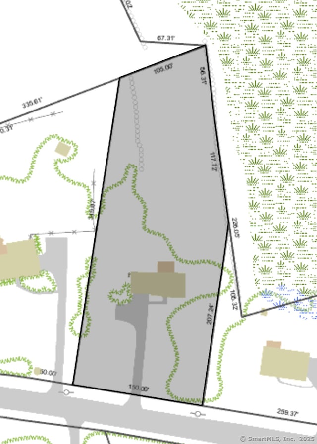 45 Arapaho Rd, Brookfield, CT 06804 - map / location featuring property boundaries highlighted