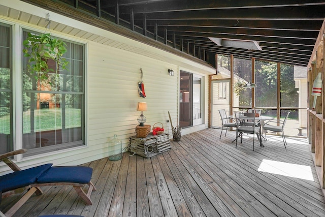 175 Wrights Brook Dr, Somers, CT 06071 - deck featuring outdoor dining space
